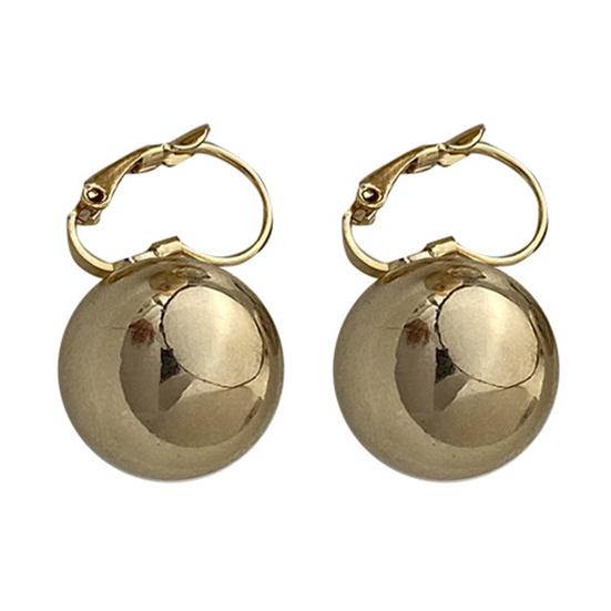 1 Pair Ball Dangle Earrings for Women, Metal Round Ball Drop Earrings, Sliver Gold Plated Jewelry Gifts