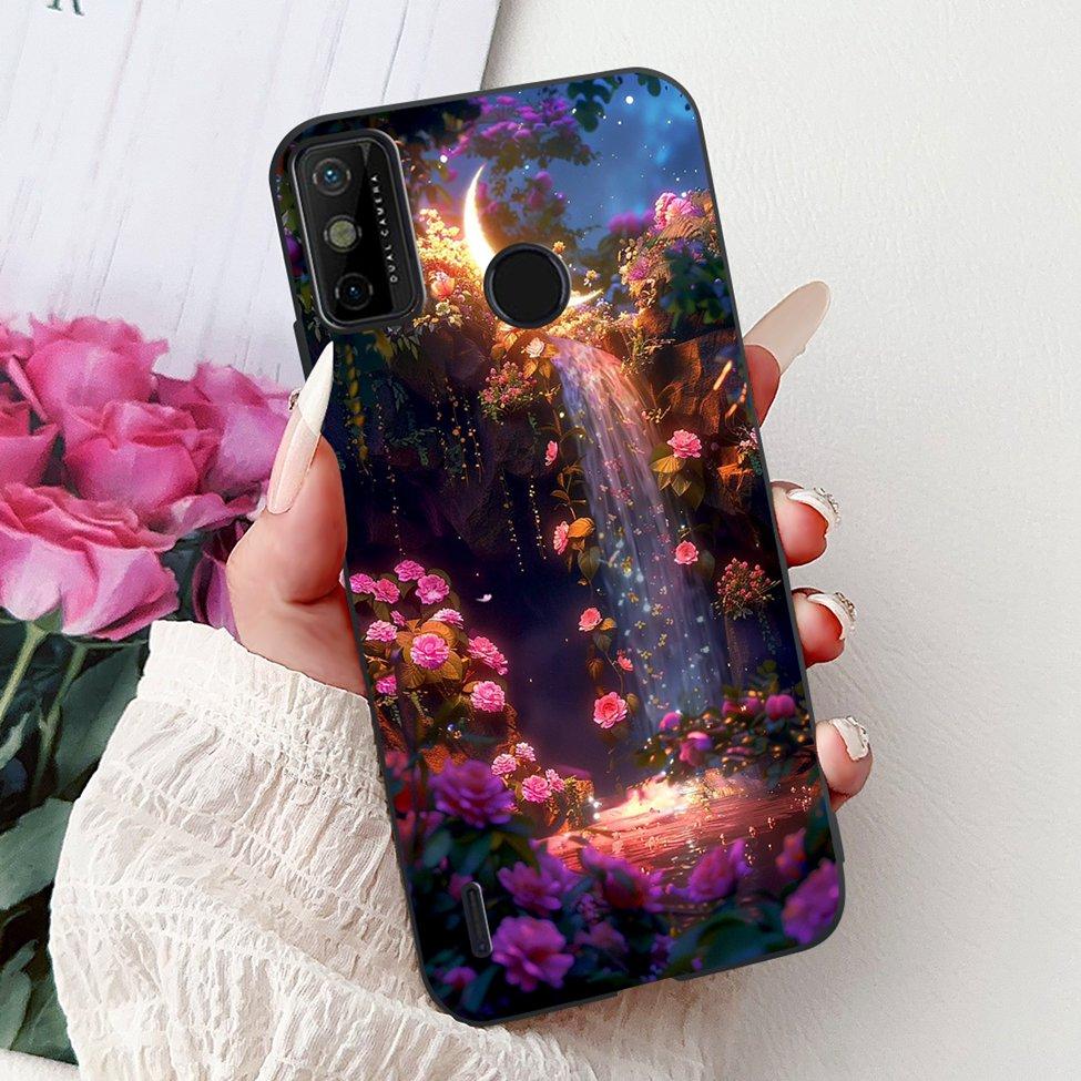 For Tecno Spark 6 Go KE5j KE5k Case For Tecno Spark Go 2020 KE5S Cover Silicone Cute Fashion Flowers Funny Painted Back Cover