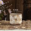 Vase Vintage Ceramic Home Balcony Outdoor Courtyard Desktop Decoration AmericanCreative Style Relief Light Luxury High-End Sense