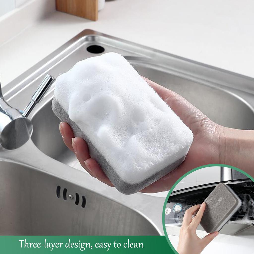 Dishwashing Sponge High Density Color Sponge Kitchen Cleaning Sponge Block Household Dishwashing Brush Durable