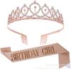 Birthday Party Sash and Headband Set - Photo Booth Prop for Celebration