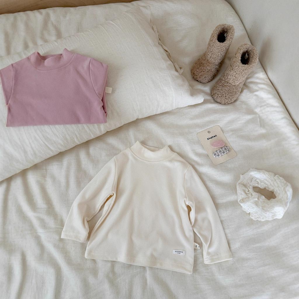 Children's clothing new autumn and winter children's clothing baby clothes boys and girls semi-turtleneck bottoming shirt