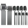 16Pcs Rainbow Matte Tableware Knife Fork Spoon Dinnerware Set Stainless Steel Cutlery Western Flatware Kitchen Silverware Set
