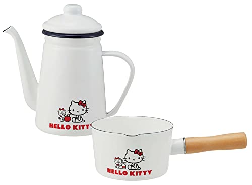 Skater Enamel Drip Kettle, 1.1L, Hello Kitty & Tiny Chum Sanrio ENKT1-A