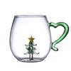 Creative Christmas Glass Mug