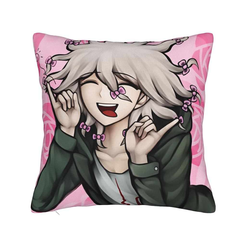 Anime Nagito Komaeda Kissenbezug Design Kissenhülle Für Stuhl Sofa Heimdekoration Lustige Kissenbezüge