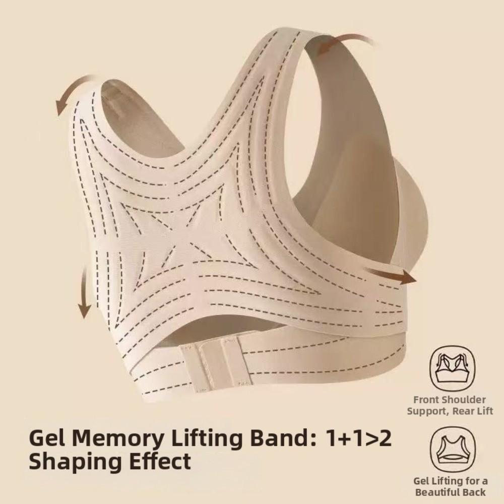 Cross Back Front Closure Bra Posture Corrector Underwear Women  Female Lingerie