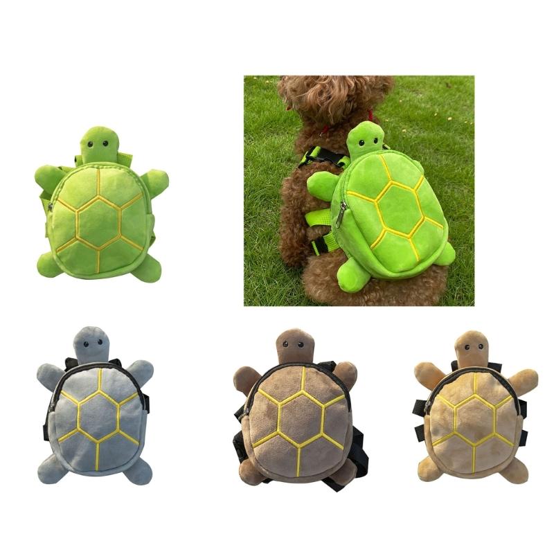 Lovely Turtle-Shaped Dogs Backpack for Pet Hiking Pet Traveling Bag Large Capacity Cat Outdoor Treat Bag Lightweight Bag