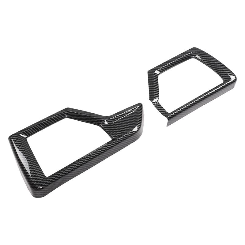 ABS Carbon Fiber FOR BMW X5 G05 2025-2026 Car Dashboard Side Air Outlet Decorative Frame Sticker Car Interior Accessories