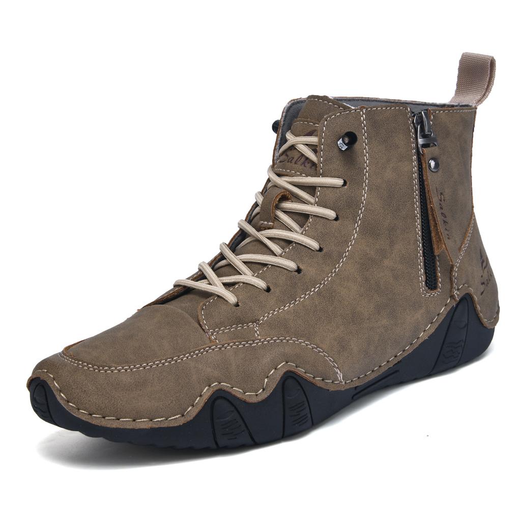 20252025 Popular 48 Large Size Octopus Men's Shoes High Top Martin Boots Men's Casual Motorcycle Short Boots