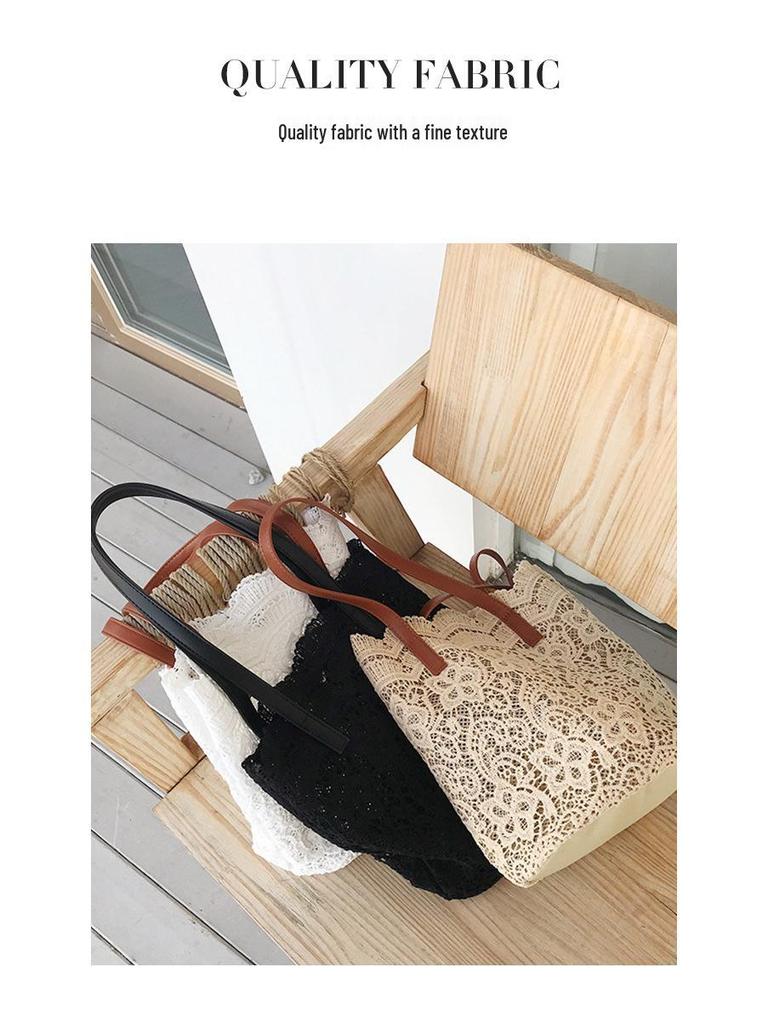 Korean Style Lace Large Capacity Women's Beach Tote