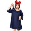 Moerstar Witch Dress Halloween Cosplay Set Headband Ear Cute Witch Costume for Girls and Perfect for Cultural Amusement School and Parties Women's
