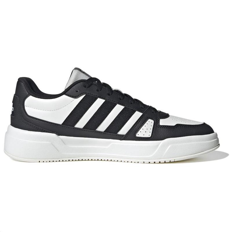 Adidas LITE BALLER Slip-Resistant Breathable Low-Top Skateboard Shoes Men's Black White Sneakers JR5232