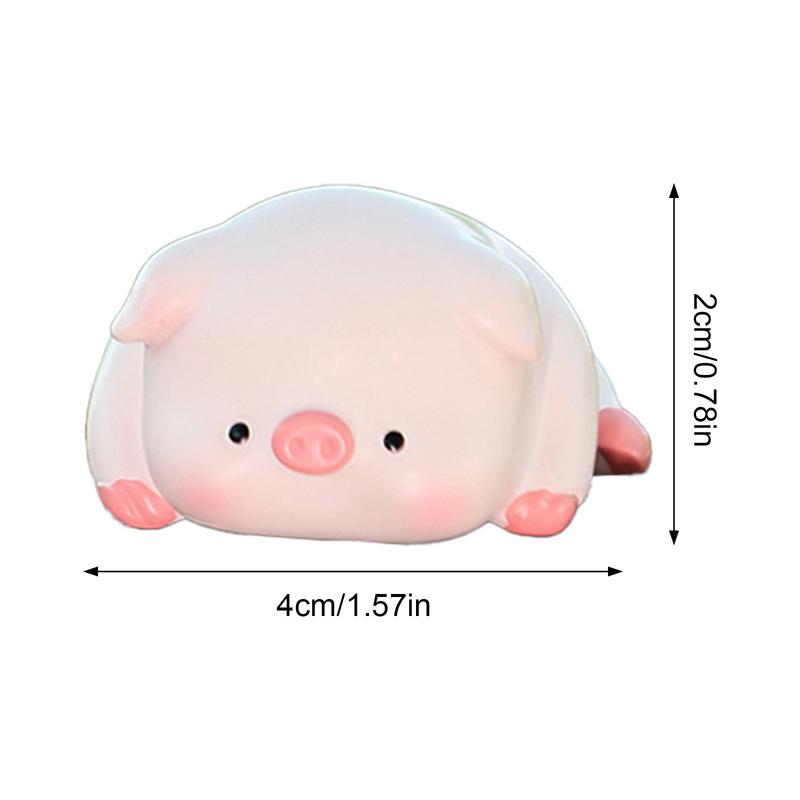 Creative Style Animal Figurines Dashboard Ornament 6 PCS Resin Cartoon Ornaments Cute Car Decor Accessories for the Car