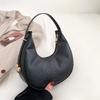 Retro Minimalist Crescent Bag 2023 New Women's Bag Street Fashion Shoulder Bag Trendy Armpit Bag