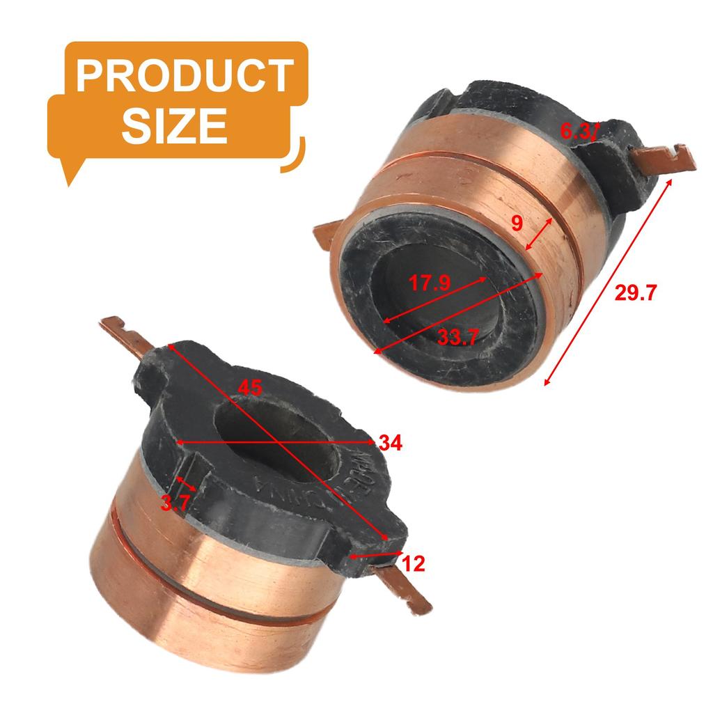 JDH-008-2 Collecting Ring Collecting Ring Smoothly And Efficiently Copper Tone For High-speed DC Motors For Home Appliances