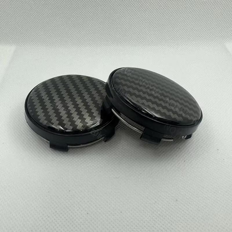 4Pcs/Set 60mm 3D Carbon Fiber Car Wheel Center Hub Cap Dust-proof Cover Universal Auto Wheel Center Hub Caps Cover Accessories