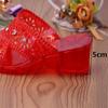 Damen Frühling Sommer Hausschuhe Große Größe All-Match Hausschuhe Dicker Absatz Transparente Strass Mittelabsatz Sandalen
