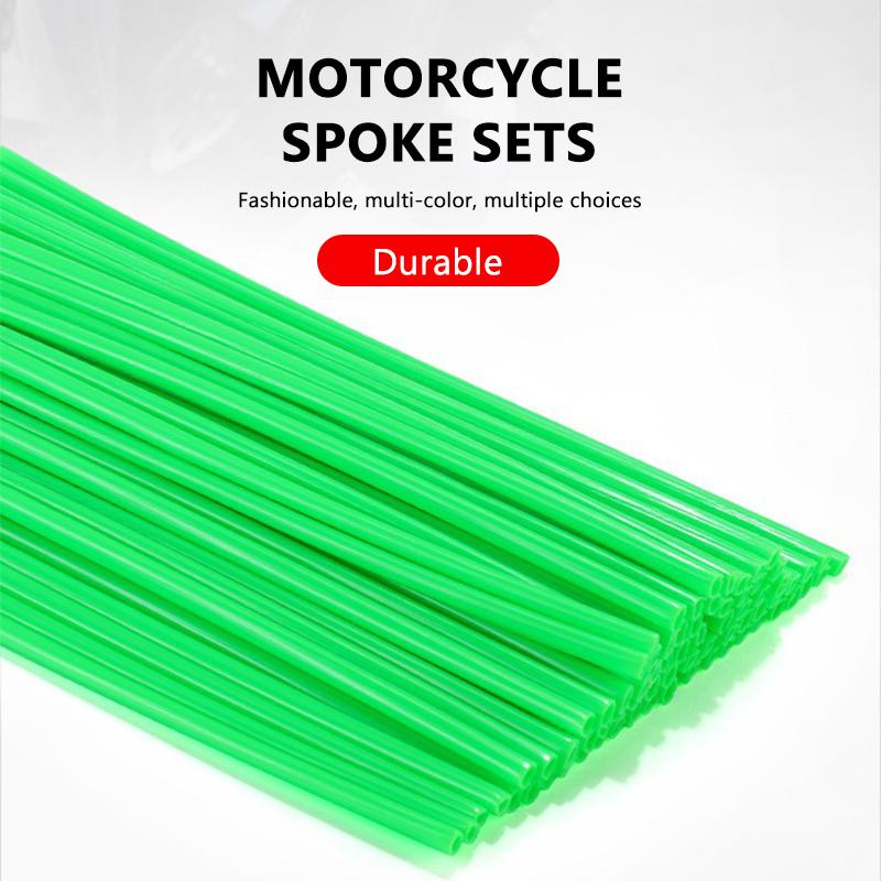 SEAMETAL 72 Stück Fahrradrad Speichenschutzhüllen 24cm Radfelgenspeichenhüllen-Set Für Motorrad Fahrrad Dekorationszubehör