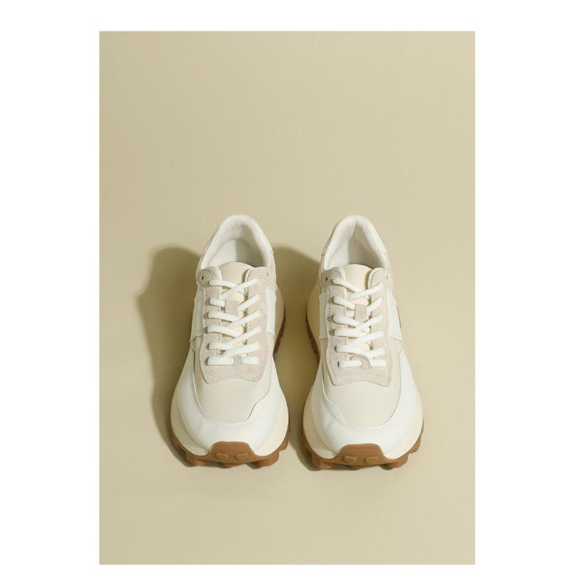 Dad shoes women's 2025 spring and summer new casual sports shoes thick-soled heightening little white shoes small waist waffle Forrest Gump shoes
