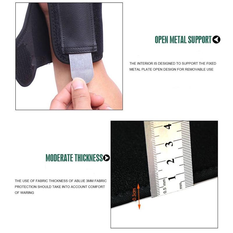 Cod Wrist Support Pain Relief Metal Wrist Brace Wrist Splint Adjustable Wrist Thumb Stabilizer Immobilizer Strap
