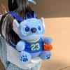Stitch Plush Toy Backpack With Nylon Interior And Zipper Closure For Daily Use