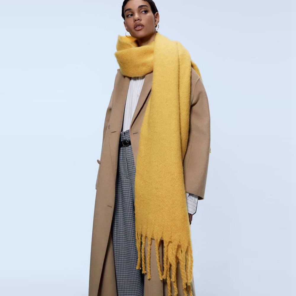Winter Korean Style Scarves Pashmina  Wraps Female Cashmere Shawl Cashmere Scarves Solid Scarf