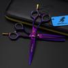 6.0 Inch Nimpson, Purple Single Tail, Hair Scissors, Hair Scissors, Flat Scissors, Bangs Scissors, Tooth Scissors, Thin