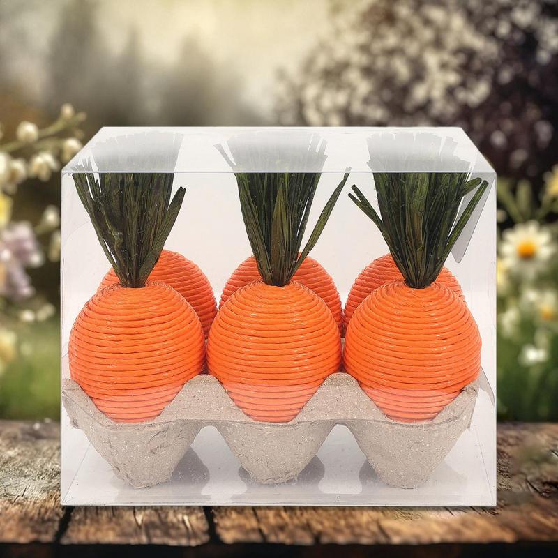 

Easter Carrot Ornaments 2025 Spring Easter Party Decoration for Home Kids Birthday Favors Gift Artificial Carrot Vegetables Toy
