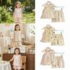 Ruffle Hem Baby Clothes Set Lightweight Fabric Shorts Suit Girls Outfit Set  Outdoor Play