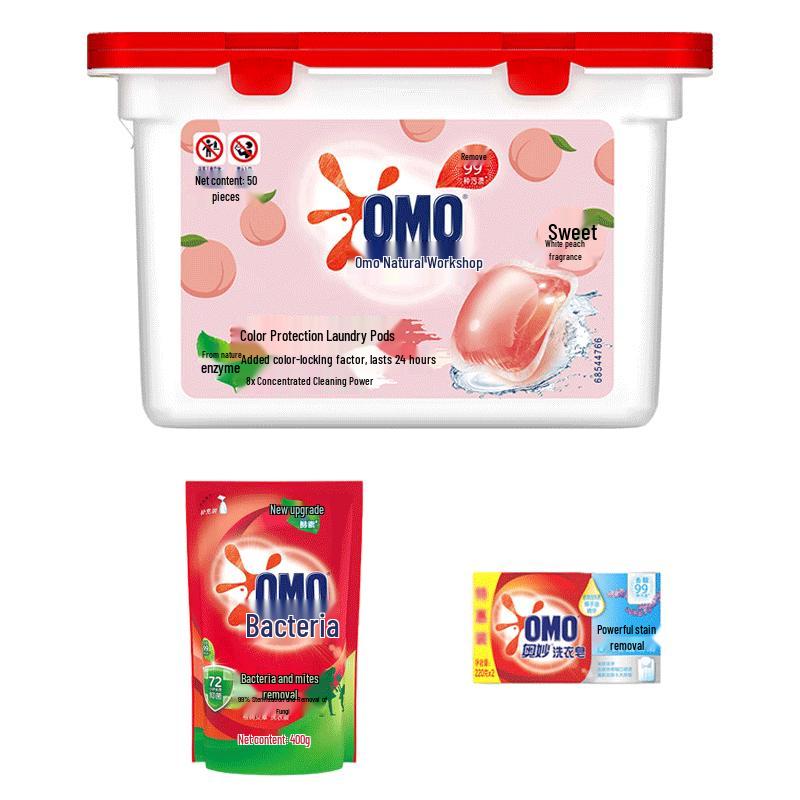 OMO Natural Workshop White Peach Laundry Care Set