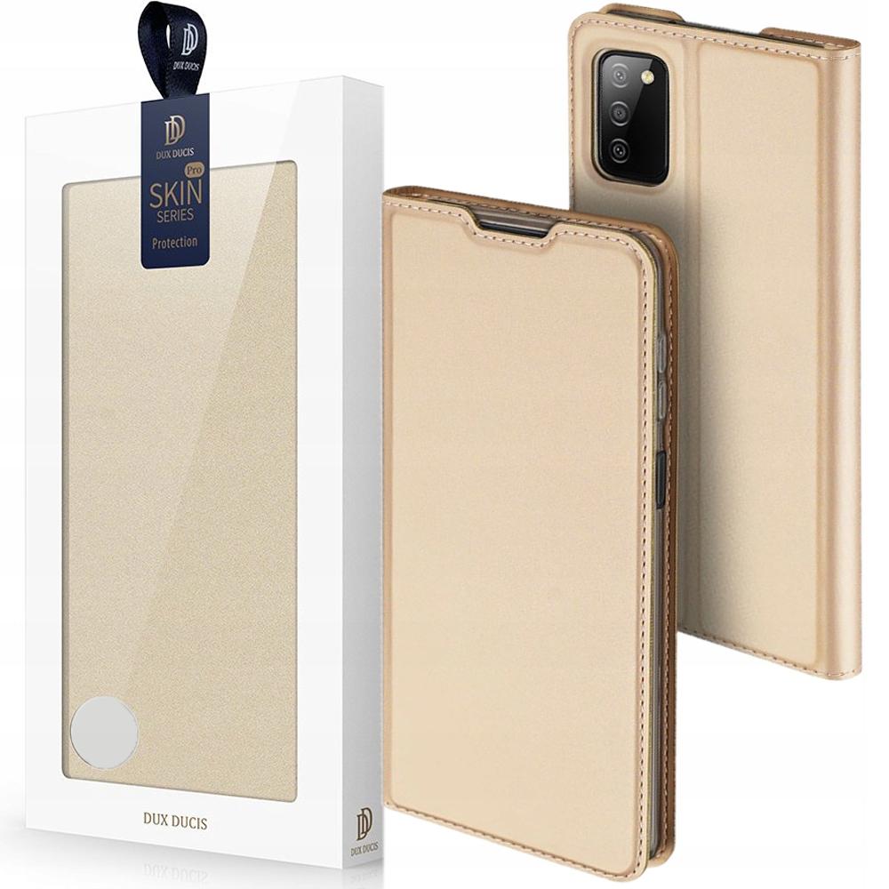 Dux Ducis Skin Pro Kabura Etui Pokrowiec Z Klapką Samsung Galaxy A03S Złoty