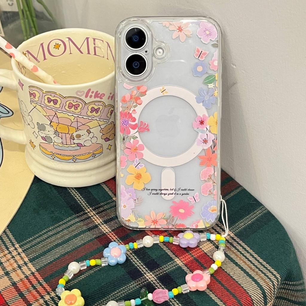 Magnetic attraction is suitable for Apple 16promax mobile phone case 15protpu all-inclusive iphone14 protective case magnetic attraction painting