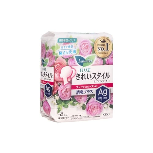 Kao Laurier Kirei Style Deodorizer Plus Fresh Rose 62 count