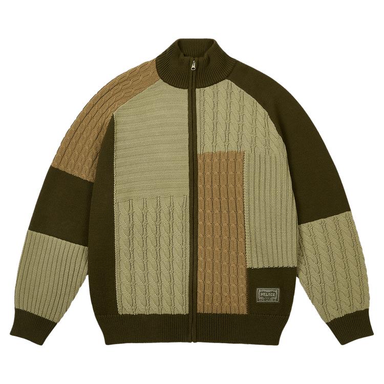 

Palace Patchwork Zip Knit The Deep Green Unisex Tops P28KW013 M