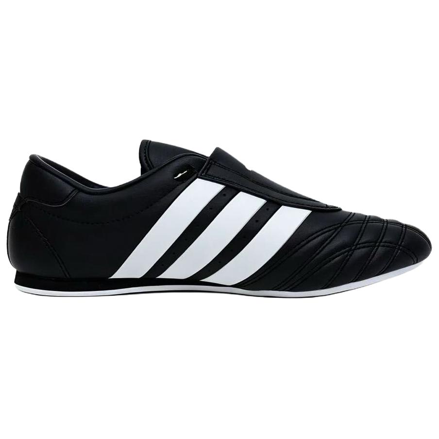 Adidas Taekwondo Leather Abrasion Resistant Low top Training Shoes Unisex Black ATSS02