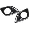 Left Right Side Fog Light Grille Cover Trim 520400T010 520300T010 for Toyota Venza 2013 2014 2015 2016 Black 1 Pair Replacement