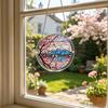 Vitralie Puzzle Acrilic Balon cu Aer Cald Soare Colorat
