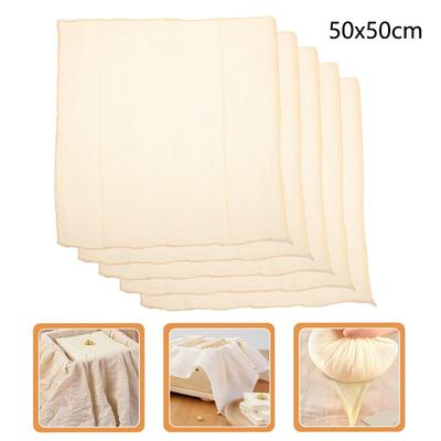 1-5p Cotton Gauze Muslin Tofu Cheese Soy Milk Wine Filter Cloth Kit DIY Soy Pressing Kitchen Gadgets Baking Ferment Pastry Tools