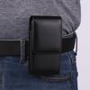 Solid Color Cell Phone Belt Pouch Flip Case Leather Belt Clip Dual Pouch  Mobile Phone