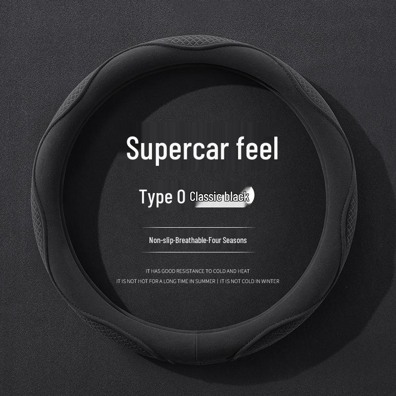 Ultratunt Mockaskinn Rattöverdrag: Andningsbar, Halkfri, Svettabsorberande, Året-runt Universell Passform.