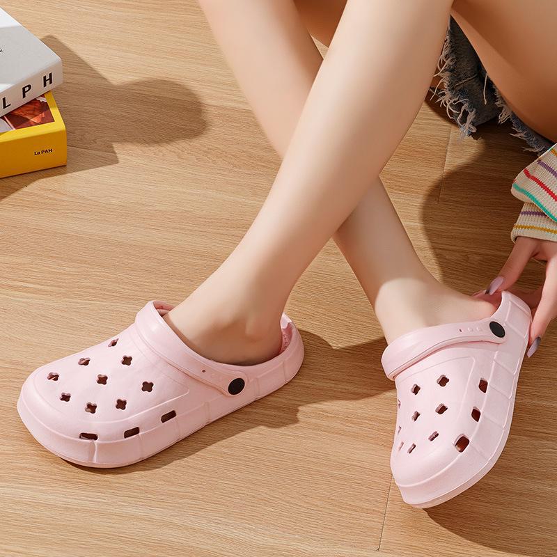 Dámské plážové sandály s tlustou podrážkou z EVA, s protiskluzovým povrchem a embosovanou texturou