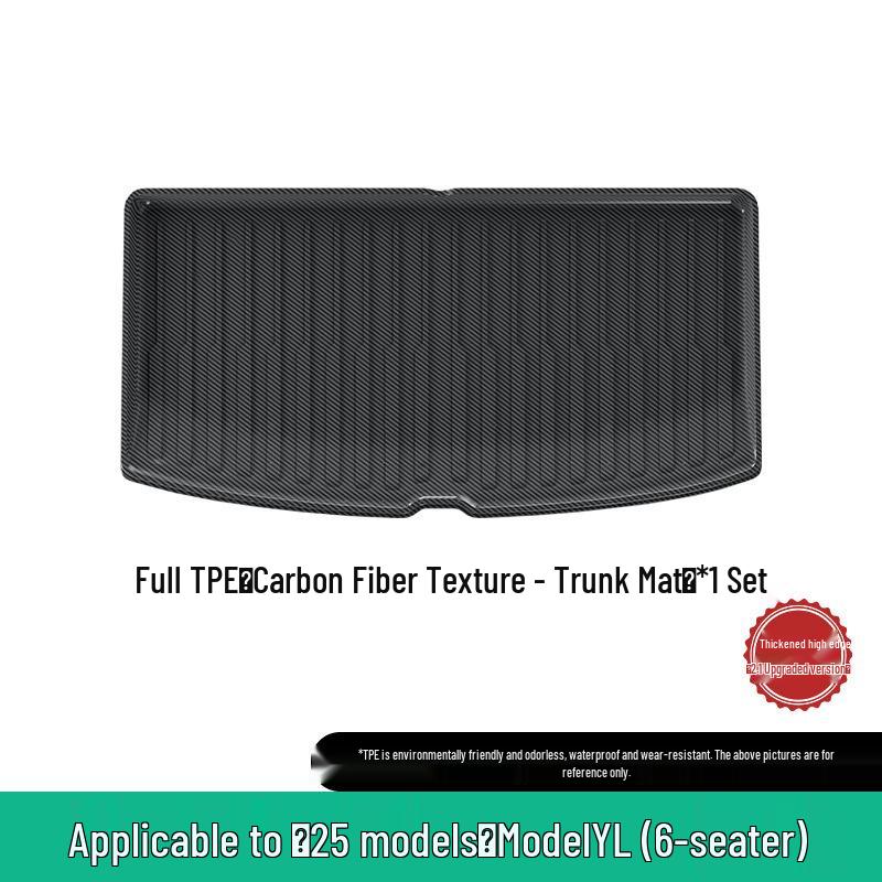 25 Tesla Model YL Floor Mats - Dirt-Resistant, Waterproof TPE Mats