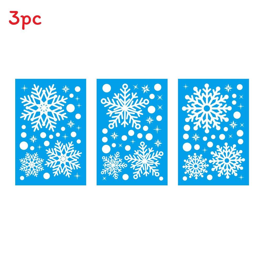 Festive Snowflake Static Pvc Window Decals Christmas Gift Decoration Wrap
