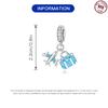 9 Sterling Silver Pendant Accessories Airplane Luggage Suitable For Bead Diy Bracelet Necklace Design