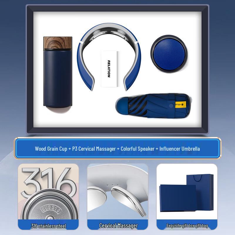 Smart Neck Massager & Multi-Item 4-in-1 Gift Set