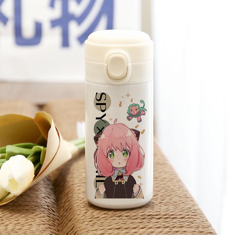 SPY×FAMILY Co-named Thermal Cup Japanese Animation Around Male and Female Students Jump Cover Water Cup Two-dimensional Gift