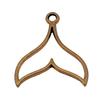 Mermaid Tail Charms Alloy Pendants For Ocean Themed Jewelry Making
