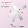 Travel Magnifying Mirror 10x 1x with Lights Rechargeable 9Inch Extra Large LED Lighted Makeup Mirror Folding Double Sided Porta