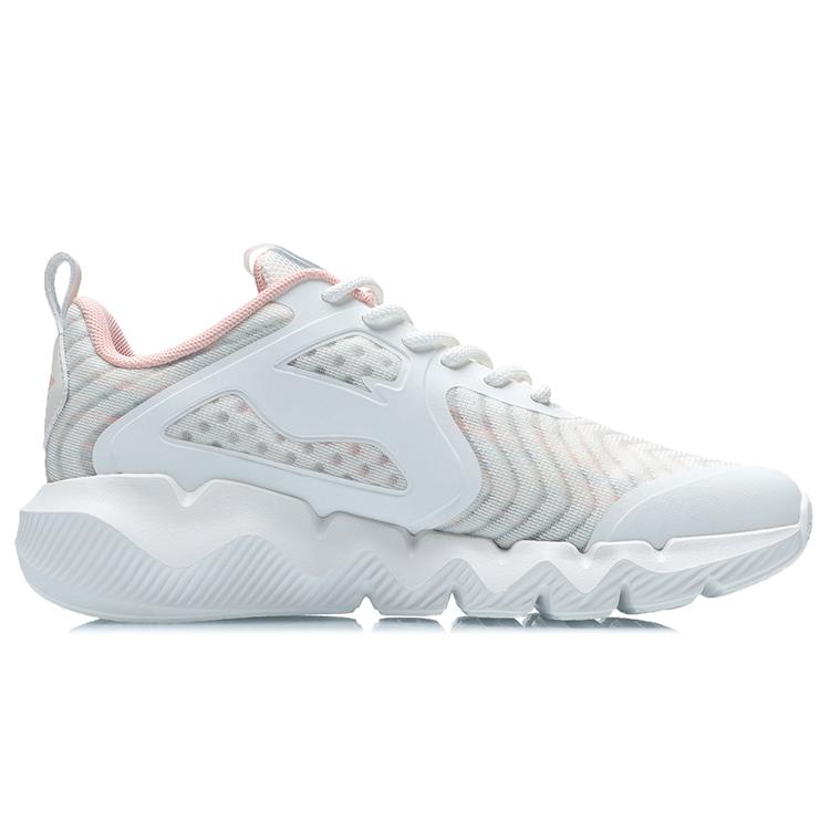 Li Ning Casual Cushioning Low top Running Shoes Women's Champagne White ARHR058-4